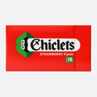 Chiclets Strawberry Flavored Chewing Gum