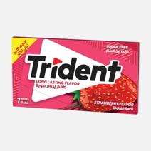 Trident Strawberry Flavored Chewing Gum - (7 Pieces)