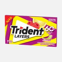 Trident Raspberry Lemon Flavored Chewing Gum - (7 Pieces)