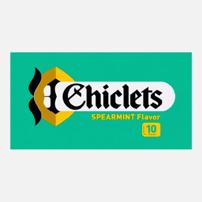 Chiclets Spearmint Flavored Chewing Gum